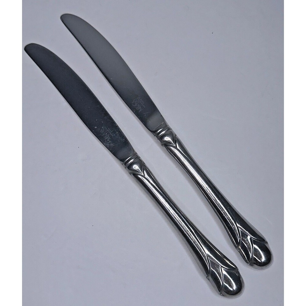 Mikasa Sweet Pea 18/8  Stainless Flatware Replacement Set 2 Dinner Knives - Picture 2 of 6